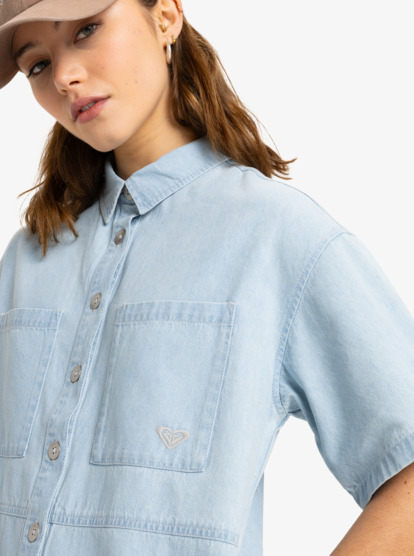 Hunting Waves - Denim Romper for Women  ERJDO03000