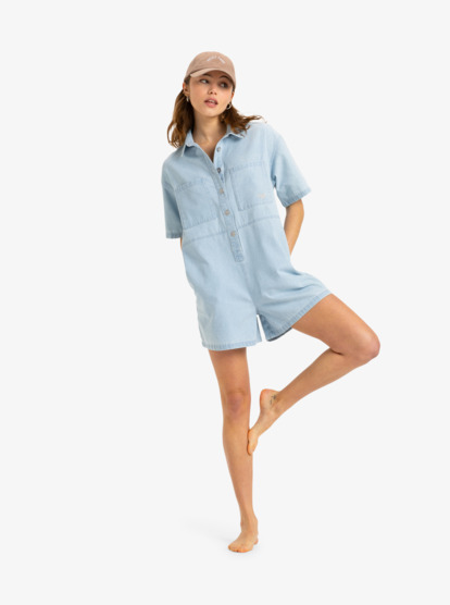 Hunting Waves - Denim Romper for Women  ERJDO03000