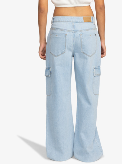 Modern Vibe Mid - Cargo Denim Trousers for Women  ERJDP03298