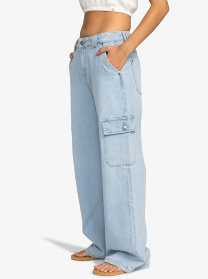 Modern Vibe Mid - Cargo Denim Trousers for Women  ERJDP03298