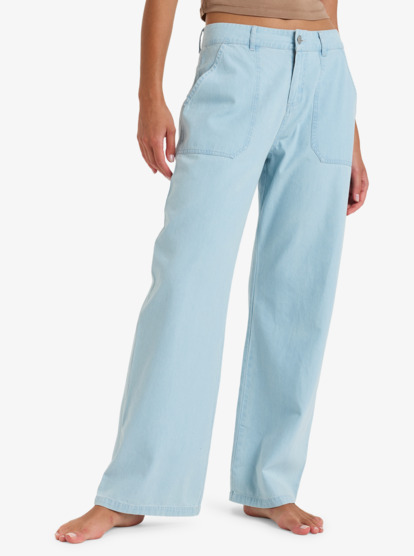 Seaside View - Cargo Denim Pants for Women  ERJDP03308