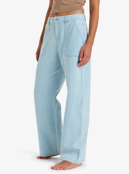 Seaside View - Cargo Denim Pants for Women  ERJDP03308