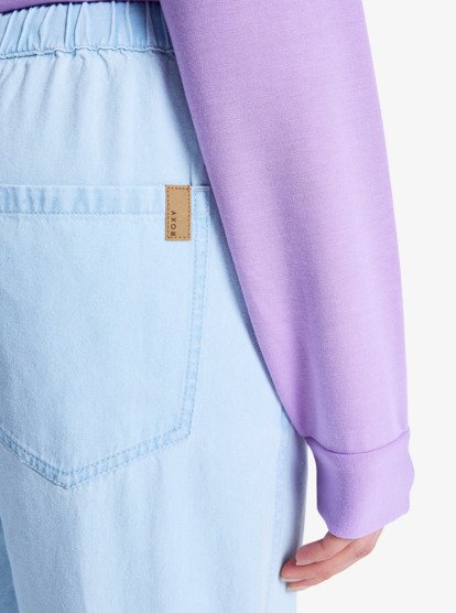 roxy, Slow Swell - Pantalón Vaquero Ligero para Mujer, LIGHT BLUE (bfg0) Slow Swell - Light Denim Pants for Women  ERJDP03309