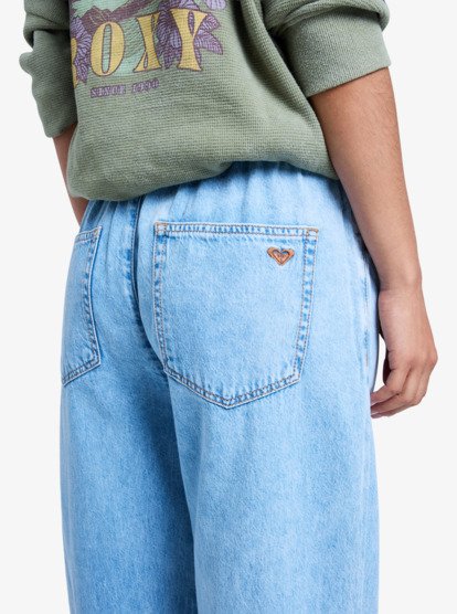 roxy, Stunning View Beau Blue - Calças de ganga descontraídas para mulher, BEAU BLUE (bsbw) Stunning View Beau Blue - Relaxed Jeans for Women  ERJDP03313