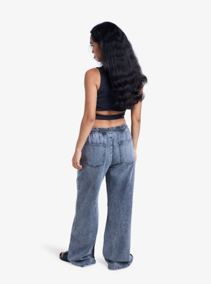 Stunning View Mid Grey - Relaxed Jeans for Women  ERJDP03318