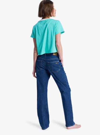 Moonrise Long Mid Ocean Blue - Straight Fit Denim Jeans for Women  ERJDP03320