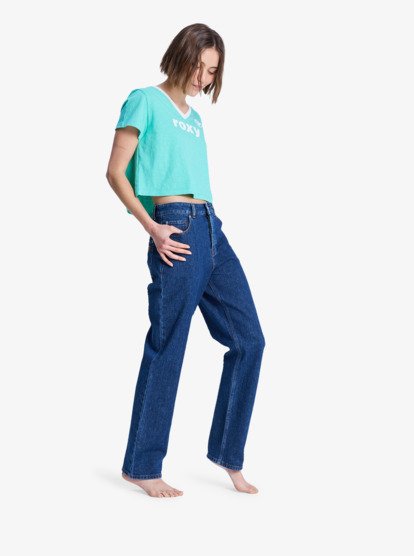 Moonrise Long Mid Ocean Blue - Straight Fit Denim Jeans for Women  ERJDP03320