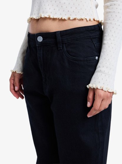 roxy, Minsk Coral Eclipse - Vaquero recortado para mujer, ANTHRACITE (kvj0) Minsk Coral Eclipse - Cropped Jeans for Women  ERJDP03333