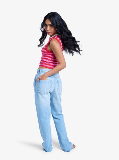 London Aqua Mirage - Relaxed Fit Jeans for Women  ERJDP03334