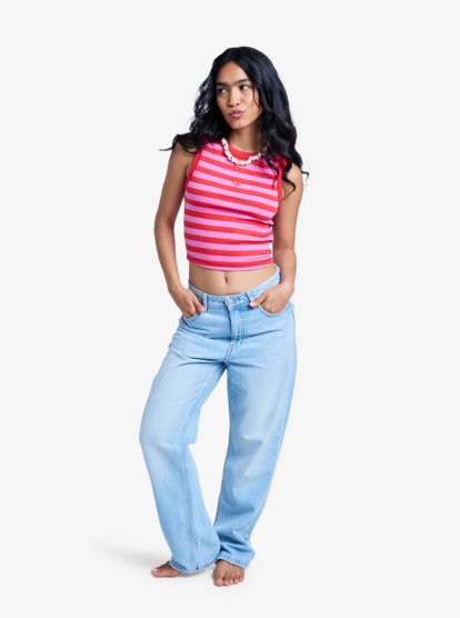 London Aqua Mirage - Cropped Jeans for Women  ERJDP03334