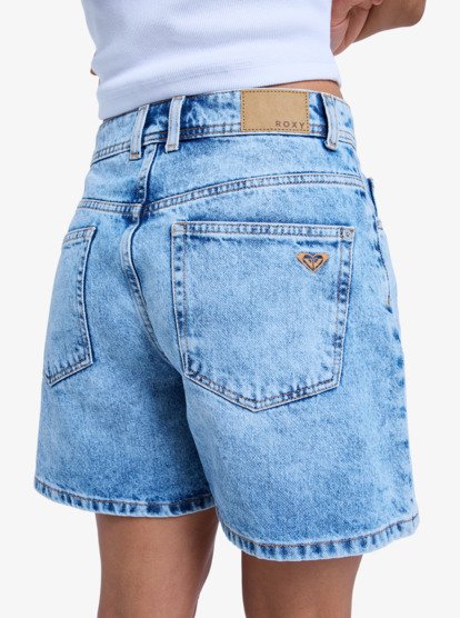 roxy, Morning Splendour - Denim Bermuda voor Dames, BEAU BLUE (bsbw) Morning Splendour - Denim Bermuda Shorts for Women  ERJDS03337