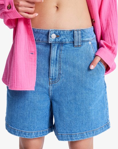 Island Hopper High Surf Wash - Denim Shorts for Women  ERJDS03344