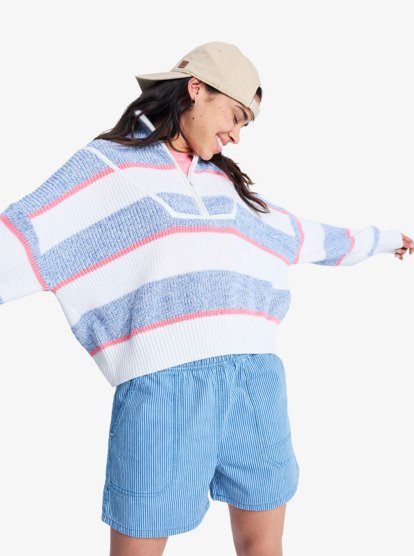 Stay Wavy Mid - Denim Shorts for Women  ERJDS03345