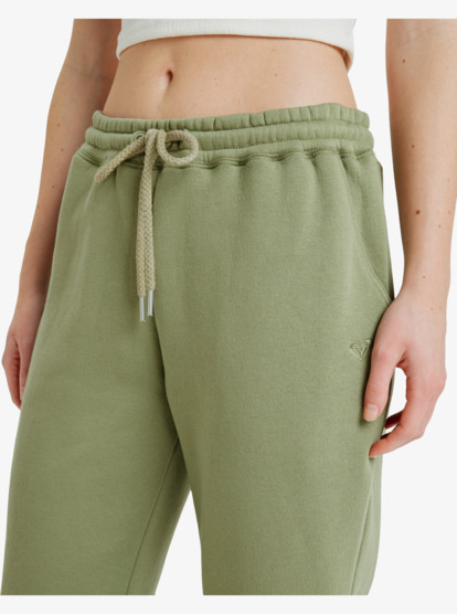 roxy, Surf Stoked Brushed - Joggingbroek voor Dames, OIL GREEN (gld0) Surf Stoked Brushed - Joggers for Women  ERJFB03491