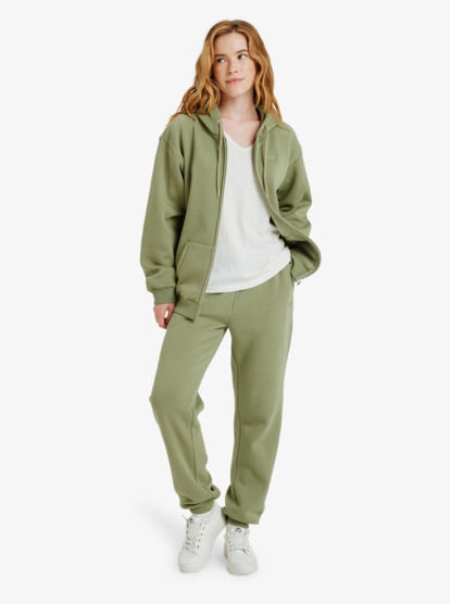 roxy, Surf Stoked Brushed - Joggingbroek voor Dames, OIL GREEN (gld0) Surf Stoked Brushed - Joggers for Women  ERJFB03491