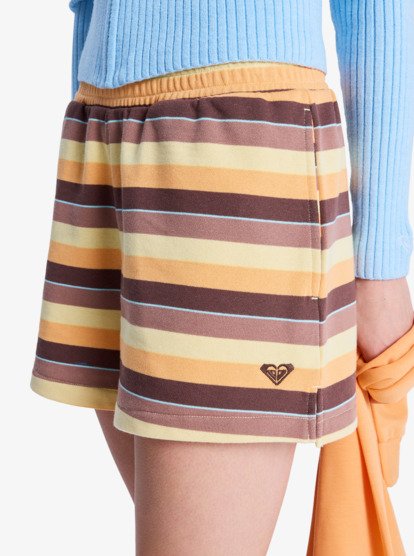 Perfect Stripe - Sweat Shorts With Side Seam Split for Women  ERJFB03493