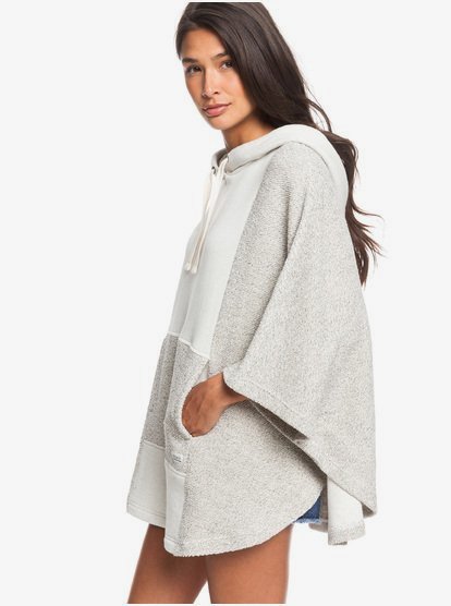 Summer Surf Oversized Poncho Hoodie for Women Roxy