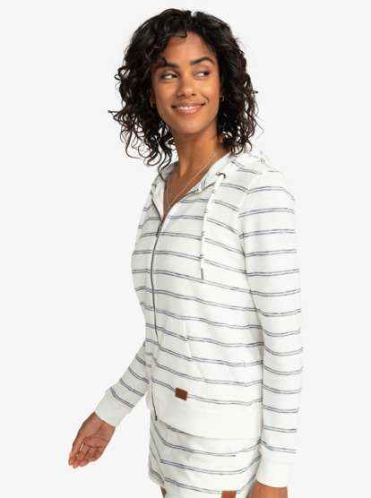 Perfect Wave Stripes - Zip-Up Hoodie for Women  ERJFT04340