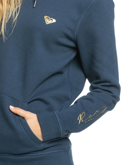 Itia Foil Script - Pullover Hoodie for Women  ERJFT04664