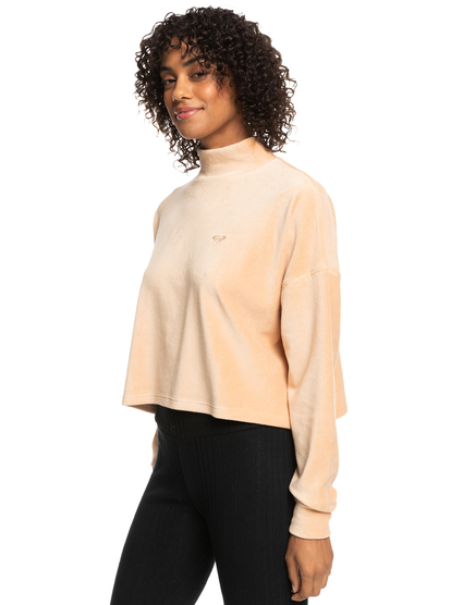 Area Code - Mock Neck Fleece for Women  ERJFT04735