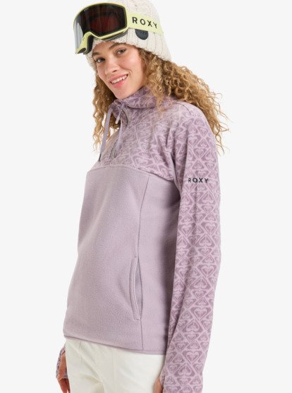 roxy, Sayna Half Zip - Technische middenlaag voor Dames, NIRVANA ROXYGRAM TONAL (pjq2) Sayna Half Zip - Technical Mid Layer for Women  ERJFT04831
