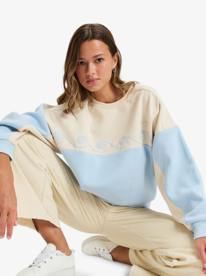 Waves Of Nature - Crew Neck Sweatshirt for Women  ERJFT04943