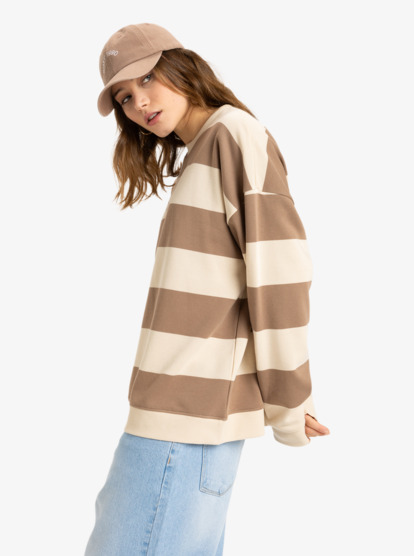 Strictly Stripes - Crew Neck Sweatshirt for Women  ERJFT04954