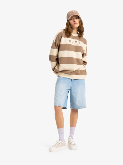 Strictly Stripes - Crew Neck Sweatshirt for Women  ERJFT04954