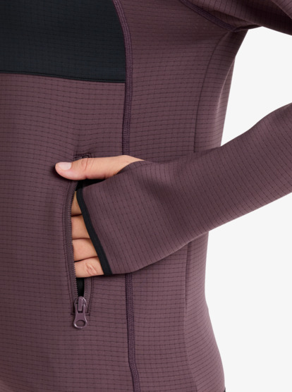 roxy, Soaring Heights - Technische middenlaag voor Dames, HUCKLEBERRY (rrf0) Soaring Heights - Technical Mid Layer for Women  ERJFT04971