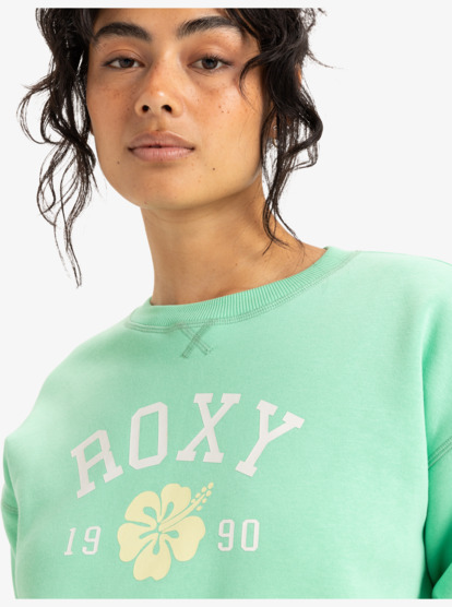 roxy, Perfect Place Brushed - Haut col rond pour Femme, SPRING BUD (ggg0) Perfect Place Brushed - Crew Neck Sweatshirt for Women  ERJFT04986