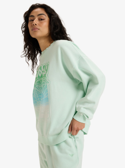 Lineup Oversized - Oversized Crew Neck Sweatshirt With Vintage Wash Effect for Women  ERJFT04990