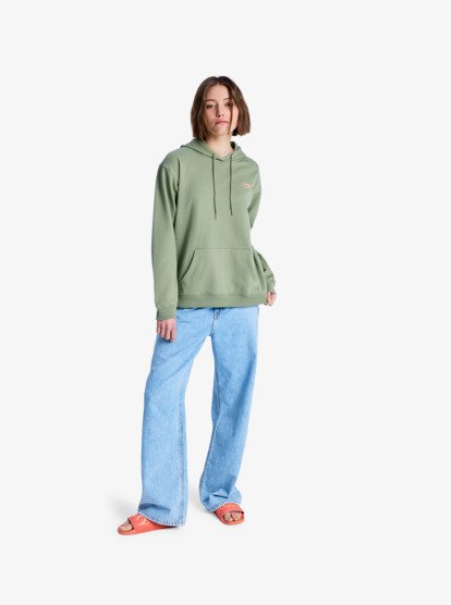 roxy, Saturdaze - Hoody voor Dames, OIL GREEN (gld0) Saturdaze - Pullover Hoodie for Women  ERJFT04996