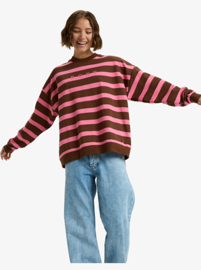 Strictly Stripes Oversized - Oversized Striped Sweatshirt for Women  ERJFT05004