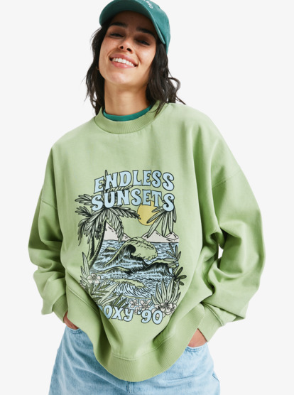 Lineup Oversized - Oversized Sweatshirt With Vintage Wash Effect for Women  ERJFT05005
