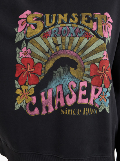 roxy, Lineup - Sweater met vintage gewassen effect voor Dames, ANTHRACITE (kvj0) Lineup - Sweatshirt With Vintage Wash Effect for Women  ERJFT05006