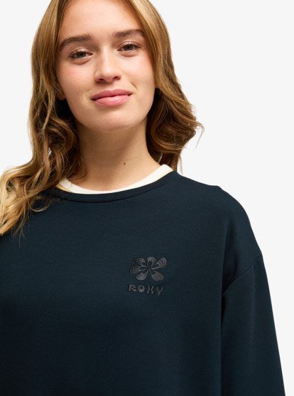 roxy, Surfing By Moonlight - Sweater voor Dames, ANTHRACITE (kvj0) Surfing By Moonlight - Sweatshirt for Women  ERJFT05008
