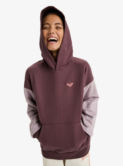 roxy, Essential Energy - Fleece hoody voor Dames, HUCKLEBERRY (rrf0) Essential Energy - Hoodie Fleece for Women  ERJFT05009