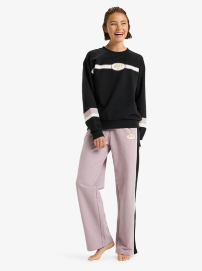 roxy, Essential Energy Timeless Cn - Sportsweater voor Dames, TRUE BLACK (kvj0) Essential Energy Timeless Cn - Sweatshirt for Women  ERJFT05010