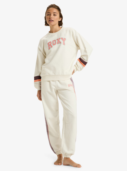 roxy, Essential Energy Timeless Cn - Sportsweater voor Dames, WHISPER WHITE (wcf0) Essential Energy Timeless Cn - Sweatshirt for Women  ERJFT05010