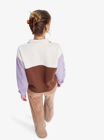 View Point Block - Half Zip Colour Block Fleece for Women  ERJFT05014