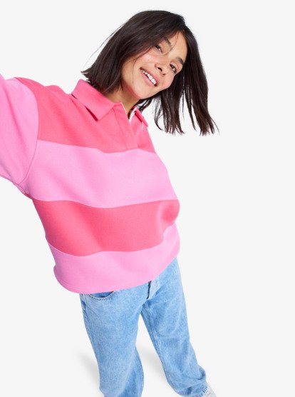 Cross Your Mind - Shirt Collar Sweatshirt for Women  ERJFT05015