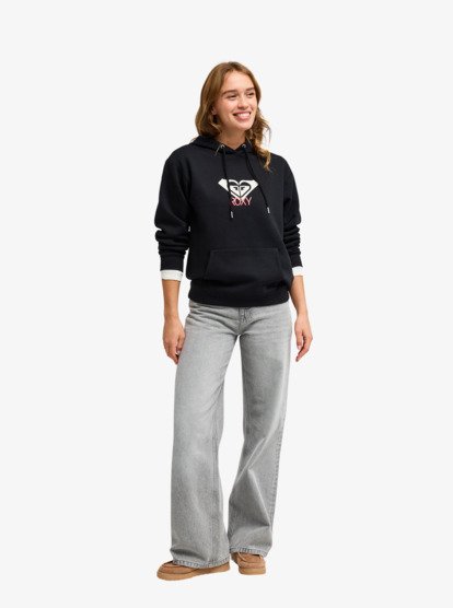 roxy, Surf Stoked Brushed Art - Sweat à capuche pour Femme, ANTHRACITE (kvj0) Surf Stoked Brushed Art - Hoodie for Women  ERJFT05020