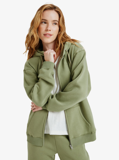 Surf Stoked Zipped Brushed - Zip Hoodie for Women  ERJFT05022