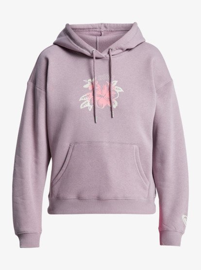 roxy, Perfect Place Brushed - Relaxed hoody met vintage illustratie voor Dames, NIRVANA (pjq0) Perfect Place Brushed - Relaxed Hoodie With Vintage Artwork for Women  ERJFT05032