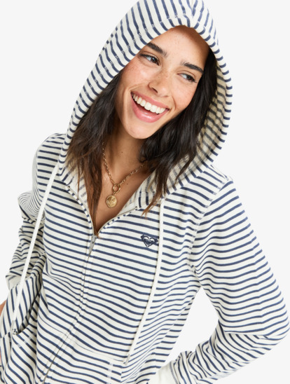 Perfect Stripe - Striped Zip Hoodie for Women  ERJFT05041