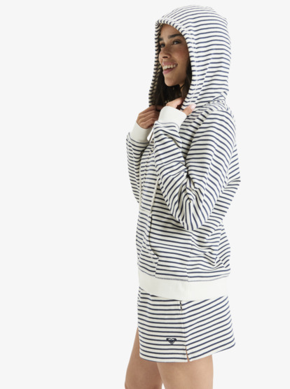 Perfect Stripe - Striped Zip Hoodie for Women  ERJFT05041