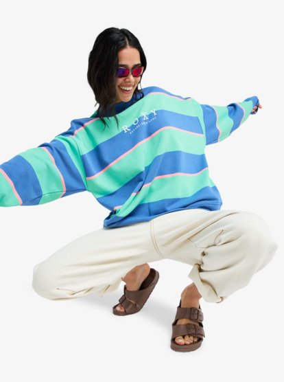 Strictly Stripes Oversized - Oversized Sweatshirt for Women  ERJFT05071