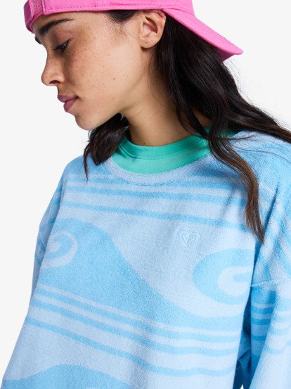 Make It Sunny - Oversized terry sweatshirt for Women  ERJFT05082