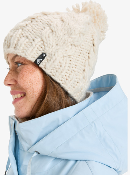 roxy, Winter - Gorro para mujer, WHISPER WHITE (wcf0) Winter - Beanie for Women  ERJHA04160