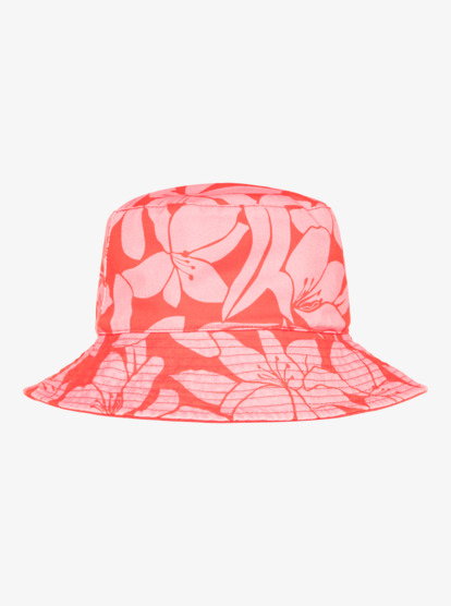 roxy, Jasmine Paradise - Omkeerbare zonnehoed voor Dames, TOMATO KLAEIDO (rph6) Jasmine Paradise - Reversible Bucket Hat for Women  ERJHA04438